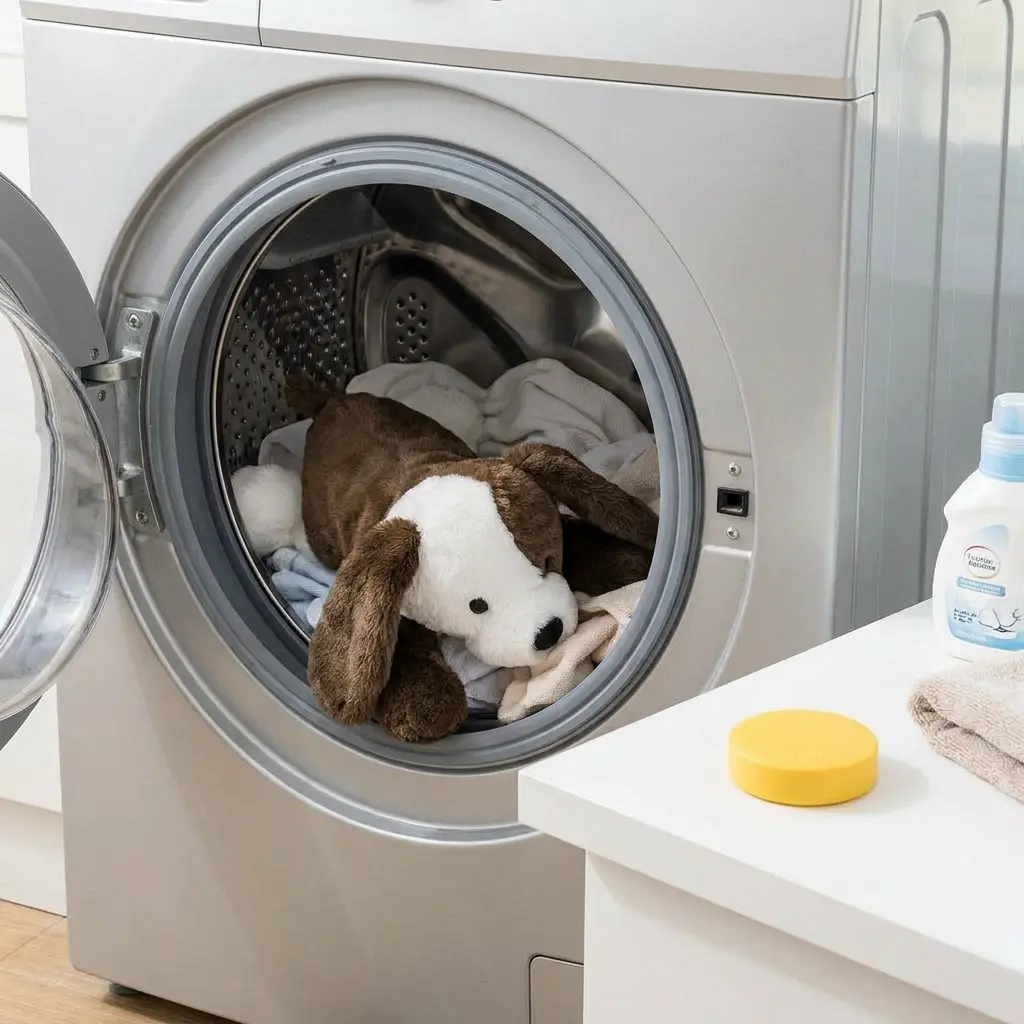 Machine washable plush cover